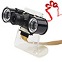 Night vision camera holder. Transparent, acrylic